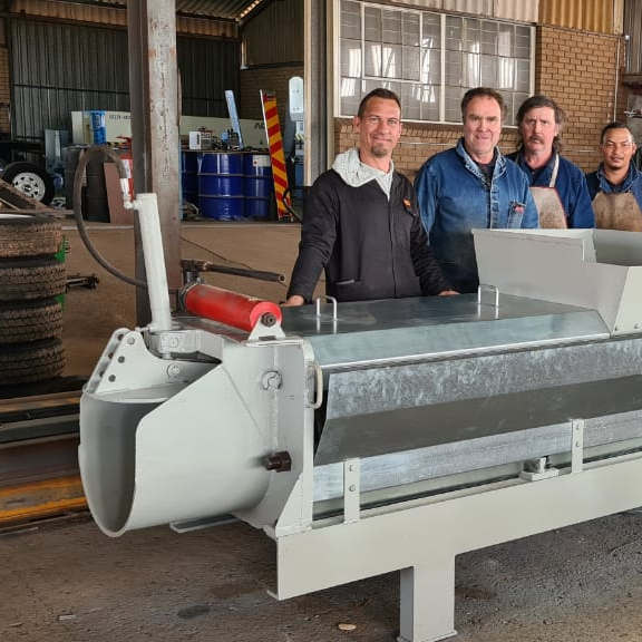 Albertinia Ingenieurswerke staff proudly feautured with a just completed feeding